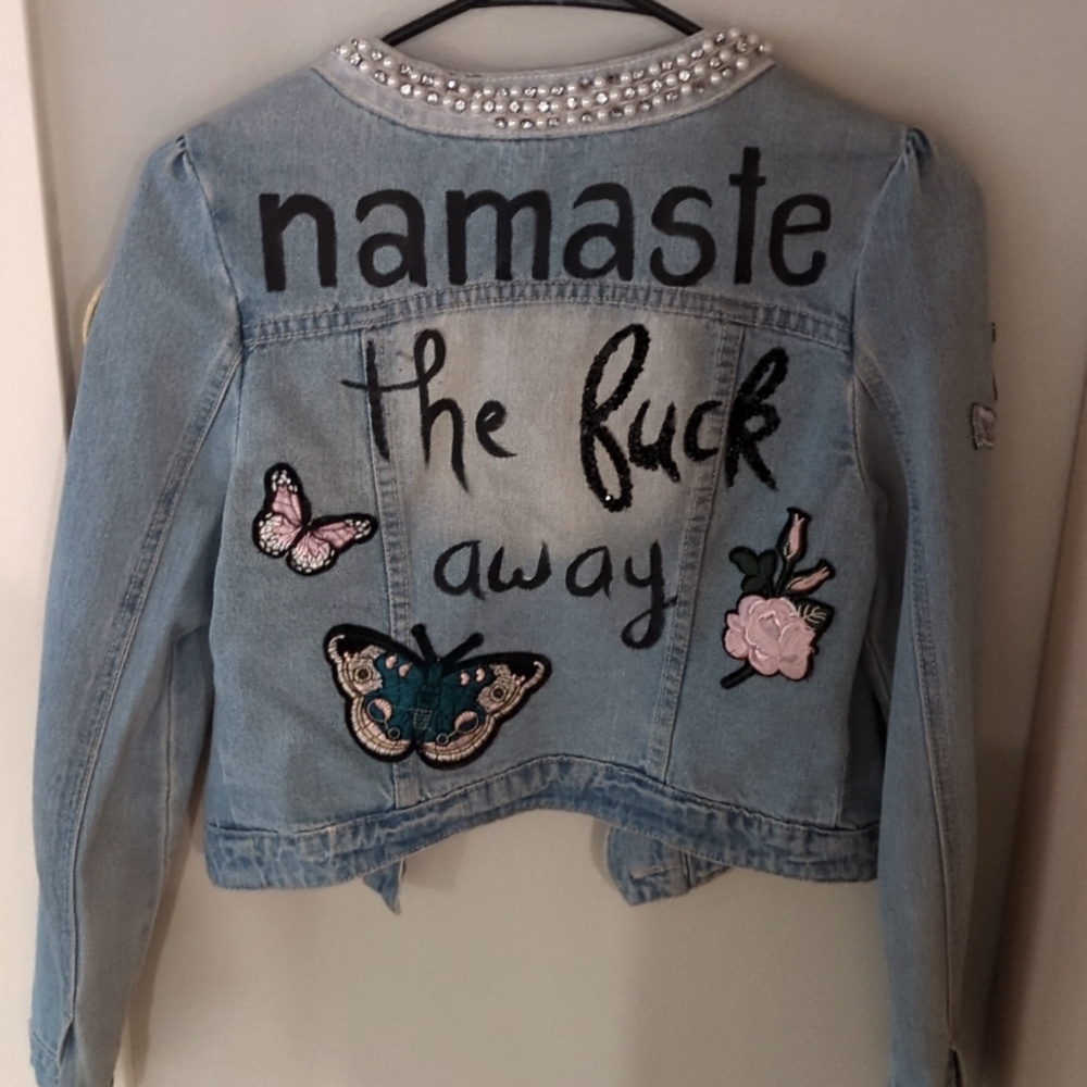 Burning Man Music Festival Denim Jacket
